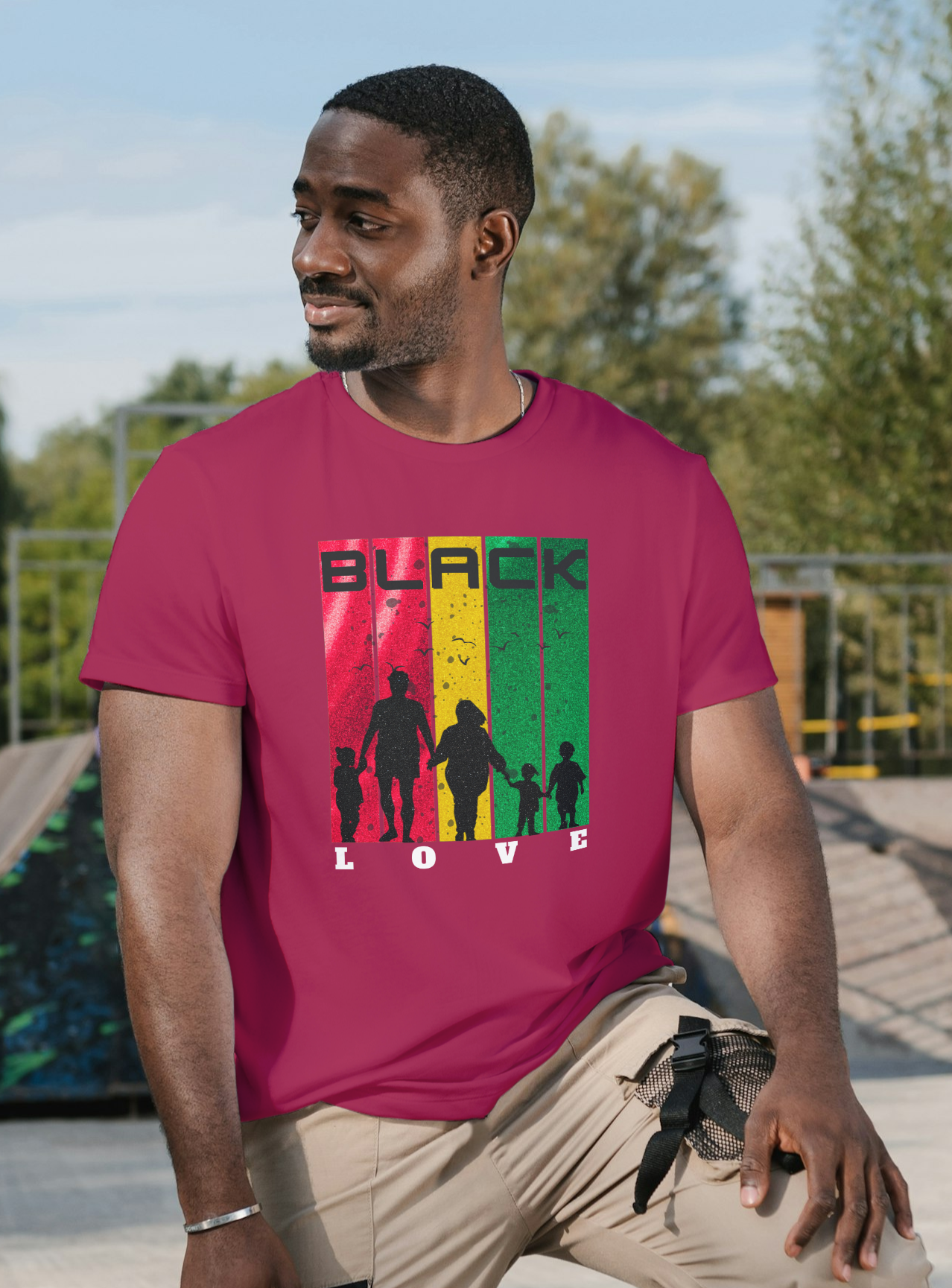ROOTS OF LOVE - BLACK FAMILY LOVE T-SHIRT